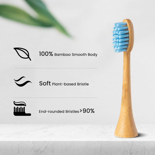 Electric Biodegradable Bamboo Toothbrush Head