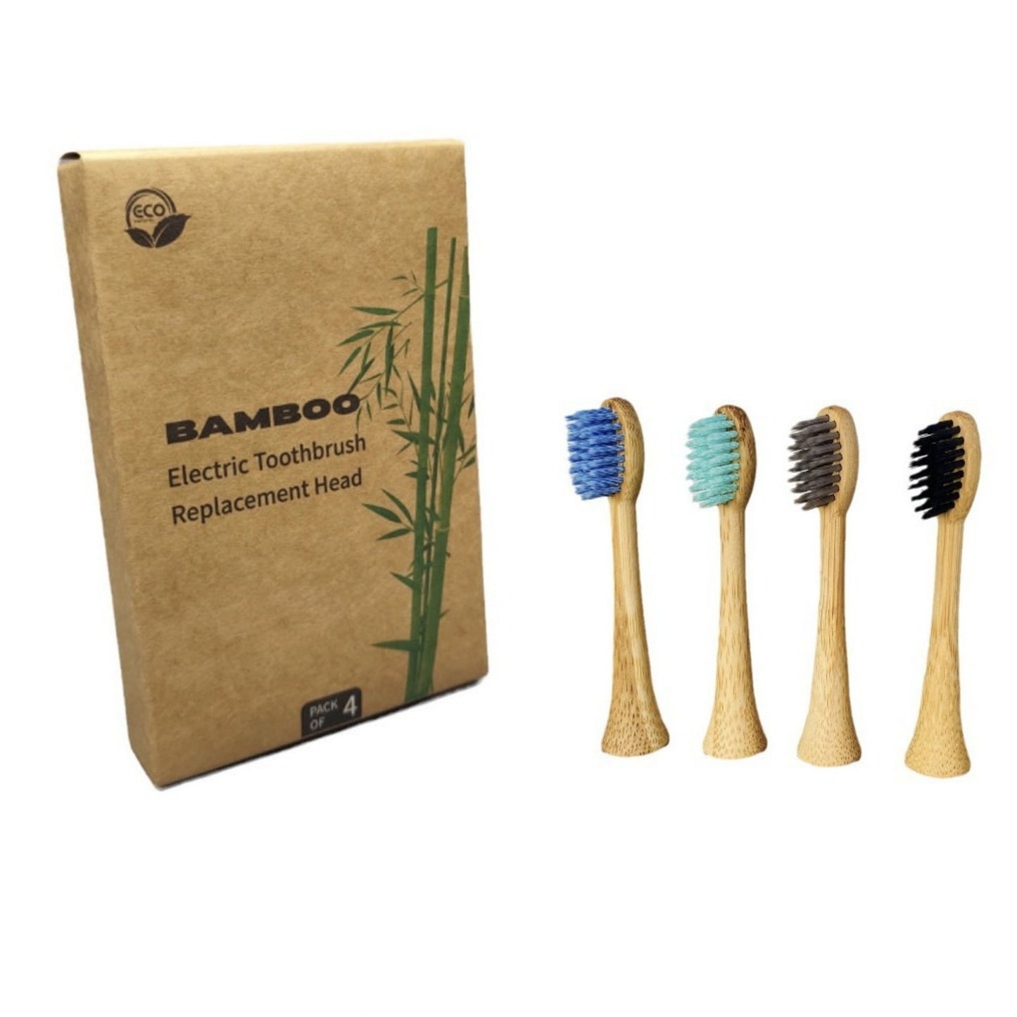 Electric Biodegradable Bamboo Toothbrush Head