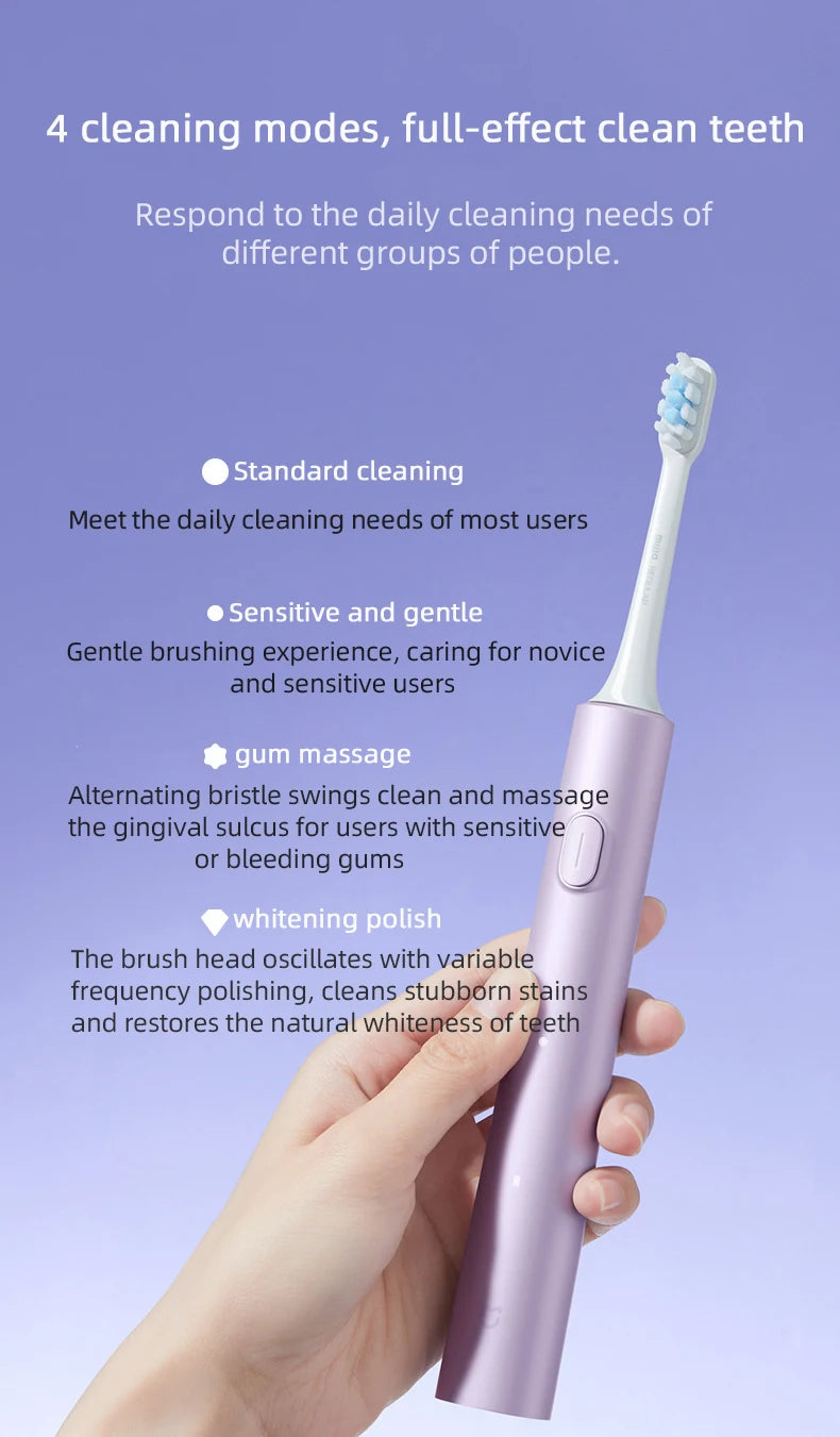 New XIAOMI MIJIA Sonic Electric Toothbrush Set T302