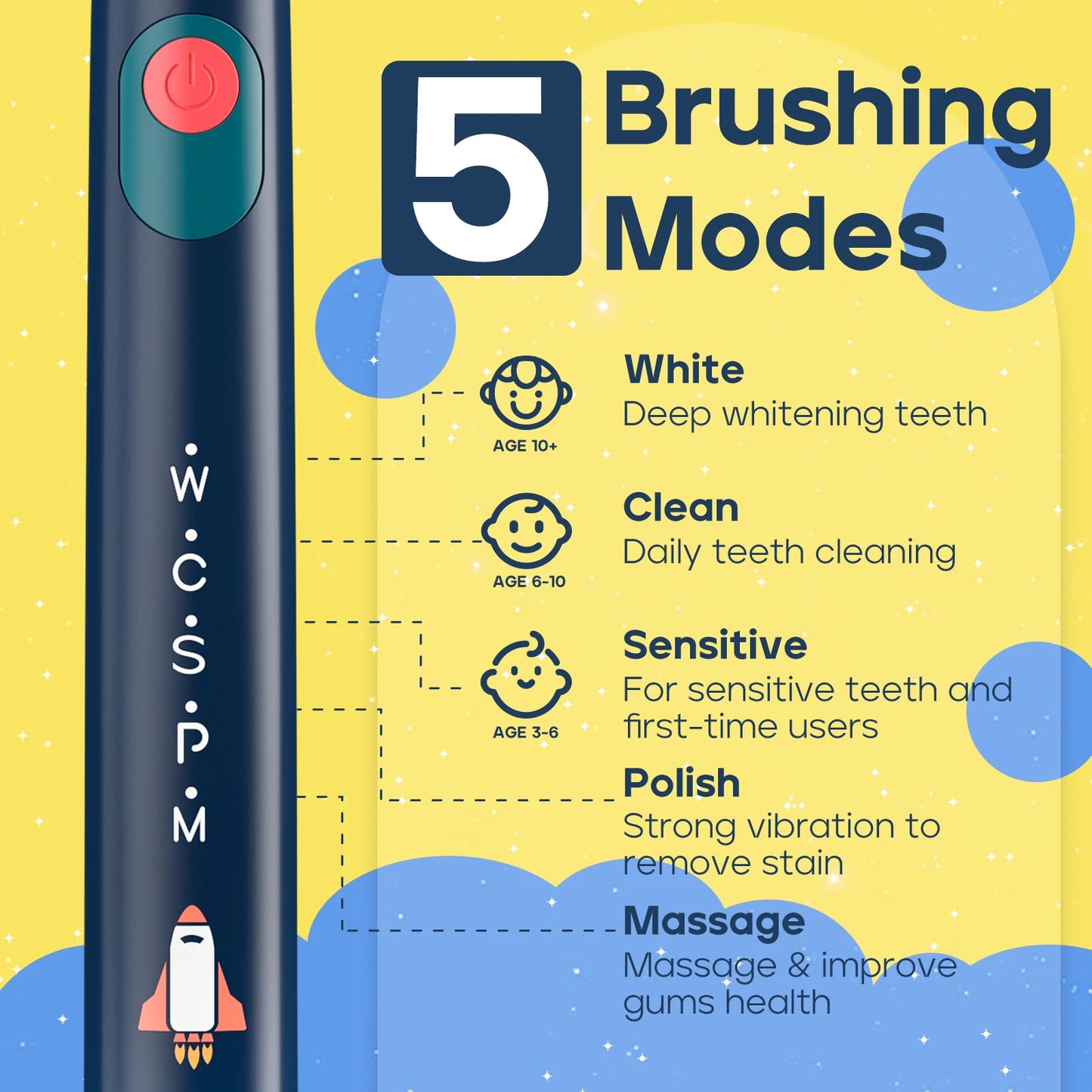 Seago SG-2303 Kids Electric Toothbrush 